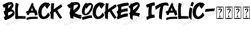 Black Rocker Italic字体转换
